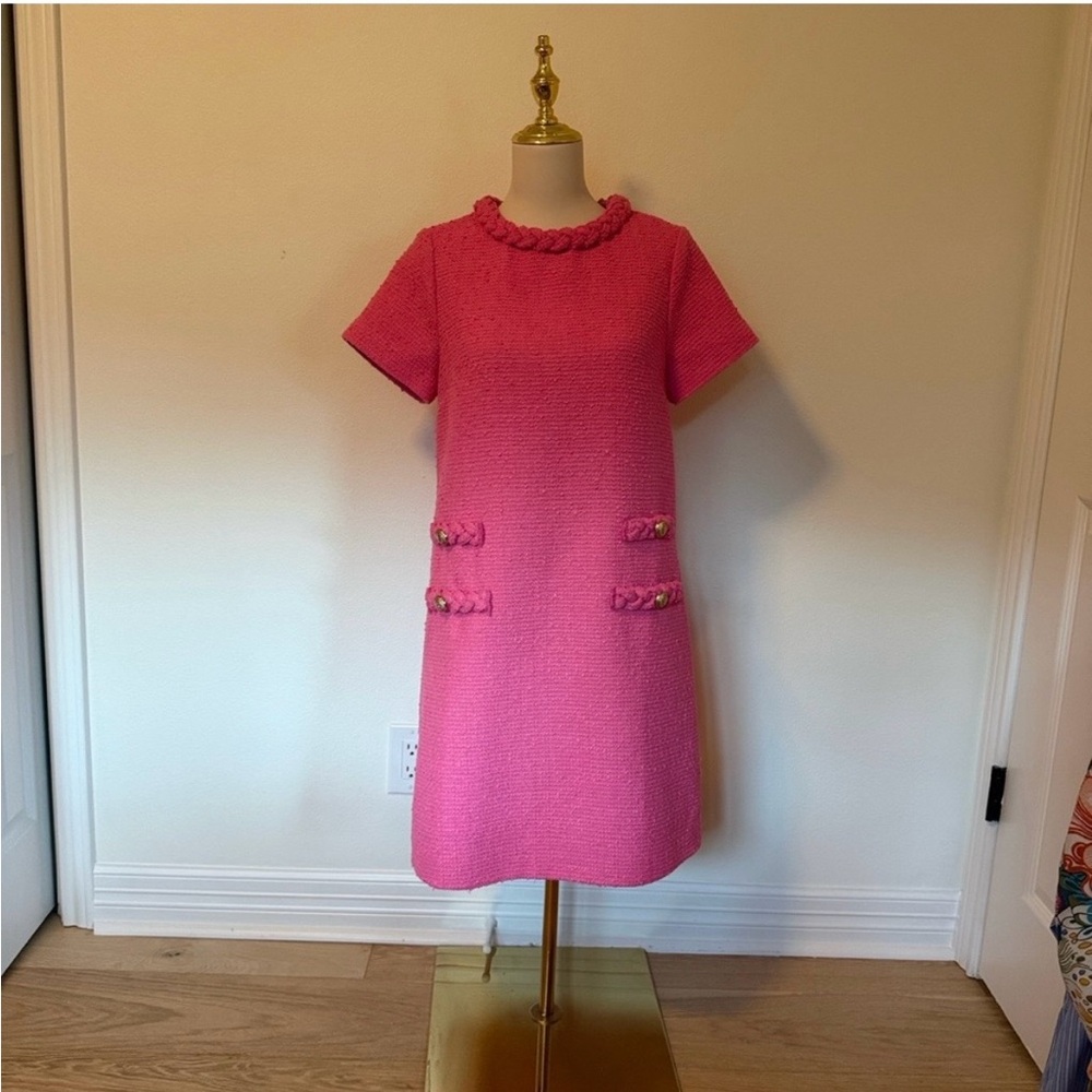 Tuckernuck Jackie Short-Sleeve Shift Dress in Pink - Picture 5 of 8